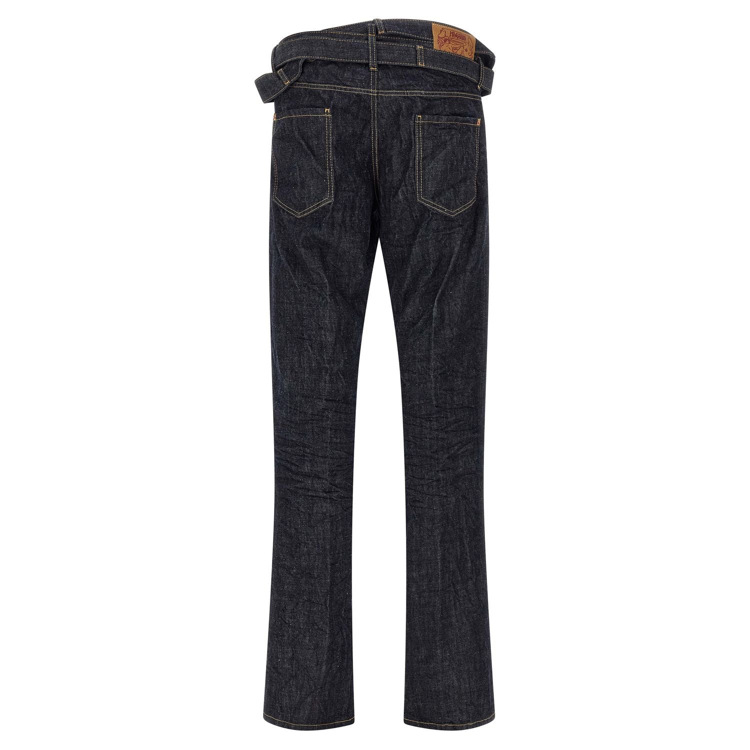 Dsquared² Blue Cotton Straight-Leg Jeans