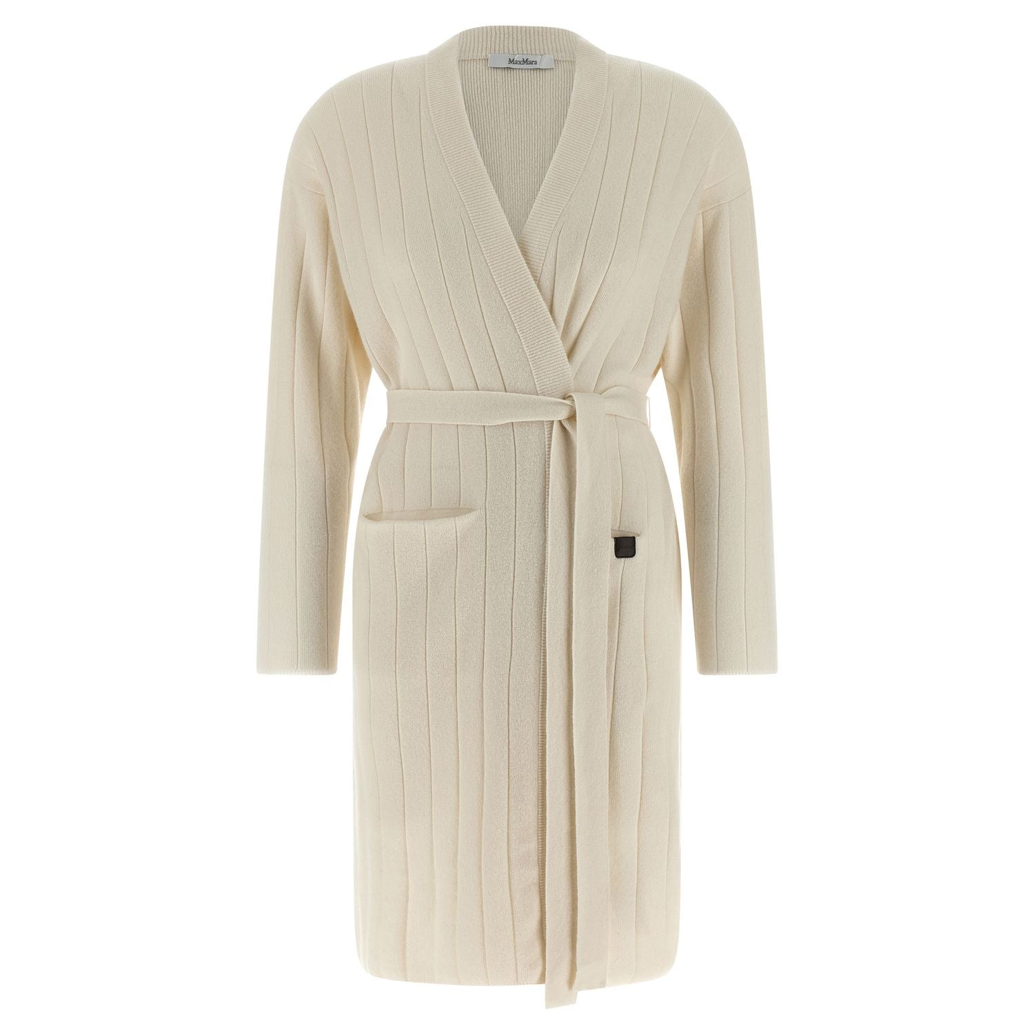 Max Mara White Cashmere Cardigan