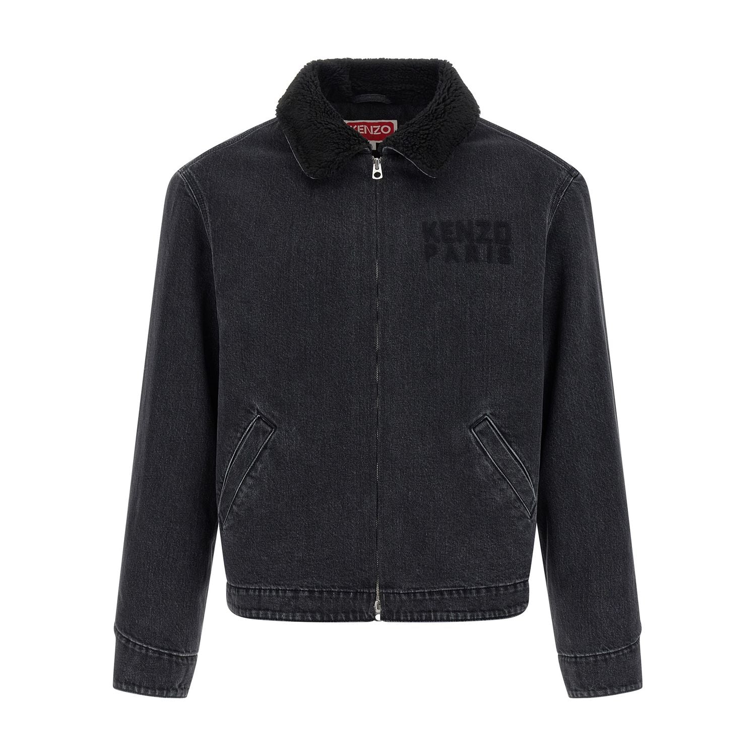 Kenzo Black Cotton Denim Jacket