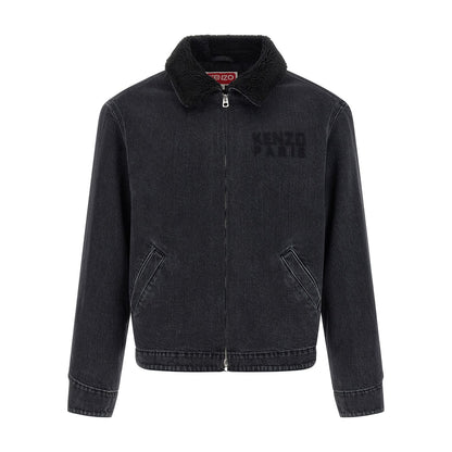 Kenzo Black Cotton Denim Jacket
