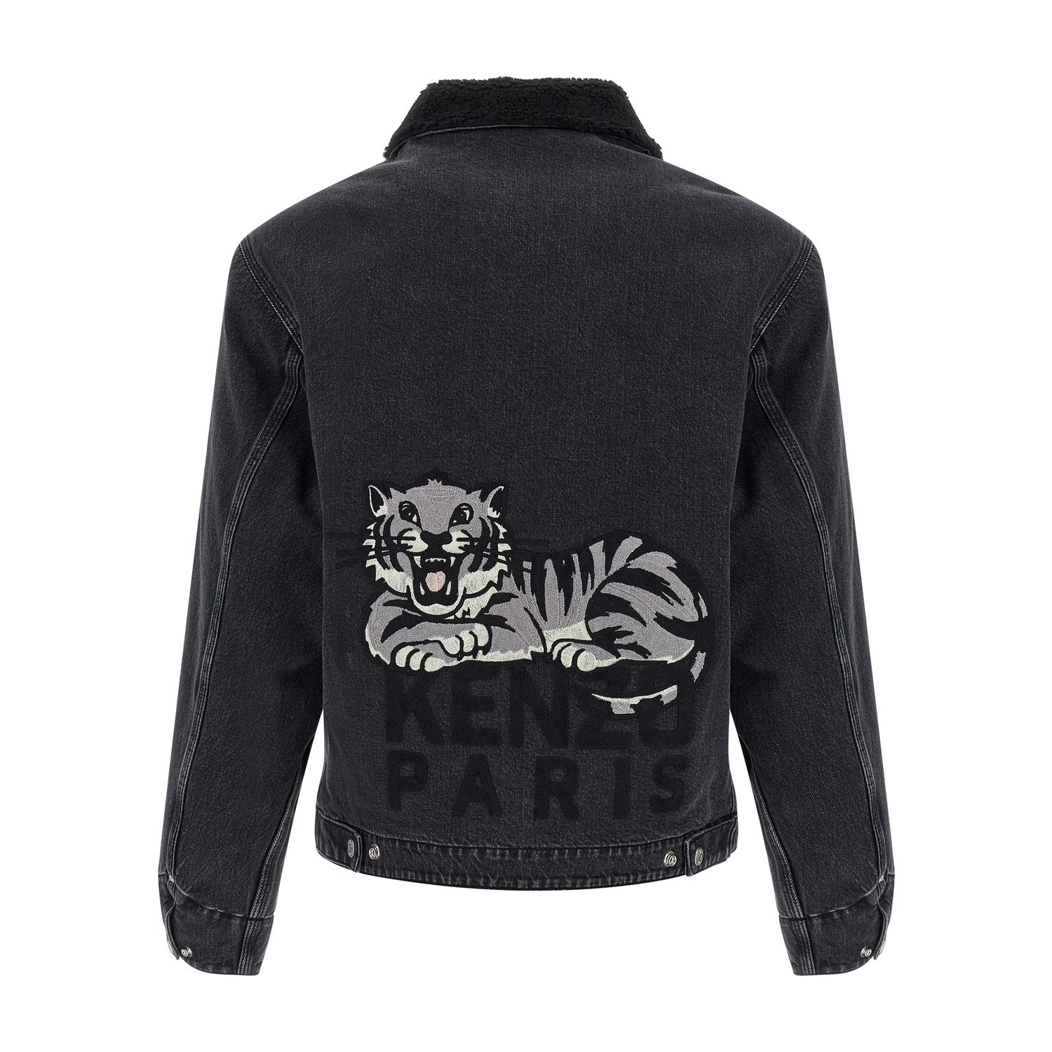 Kenzo Black Cotton Denim Jacket