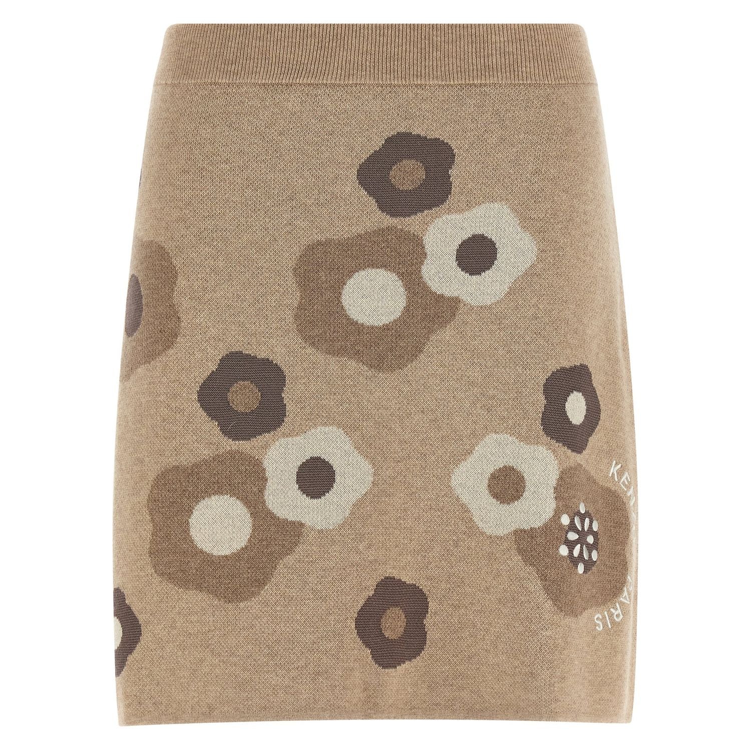 Kenzo Beige Wool Long Skirt