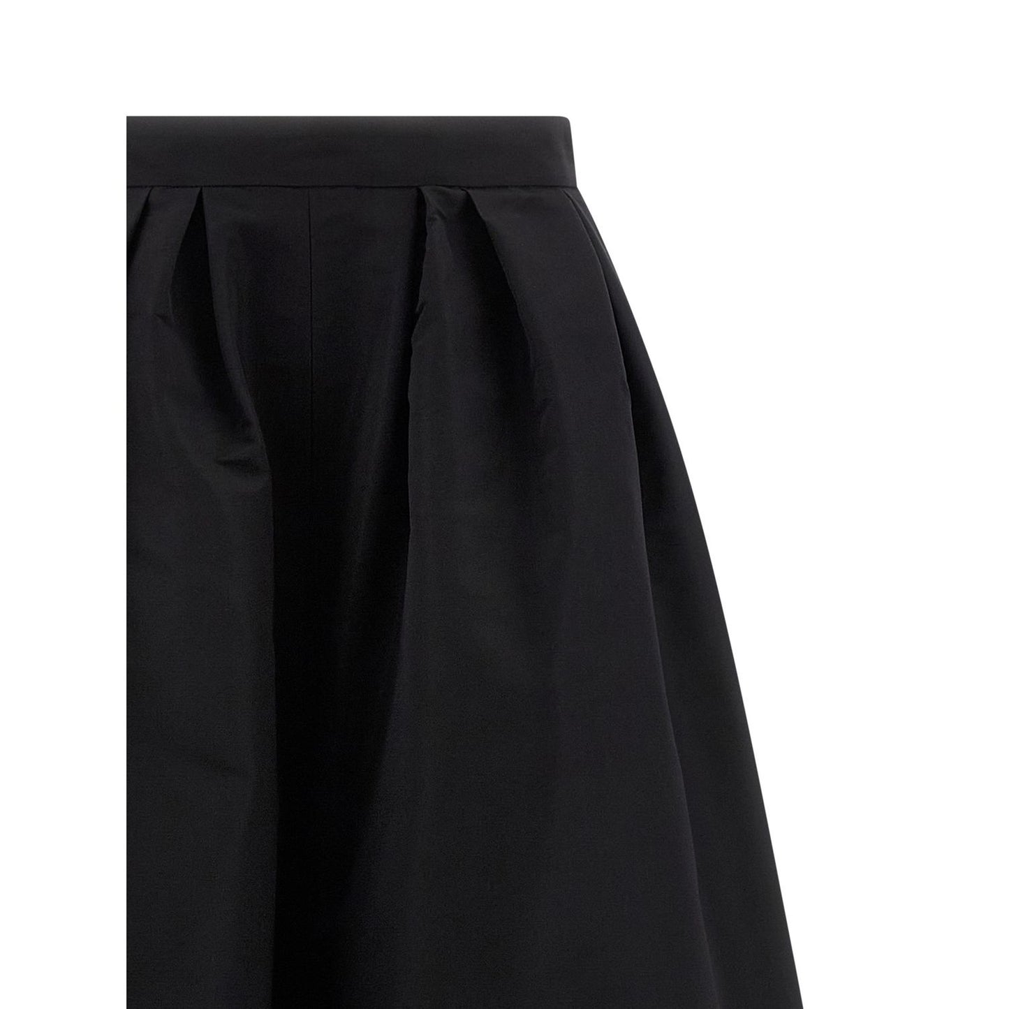 Carolina Herrera Black Silk Casual Pants