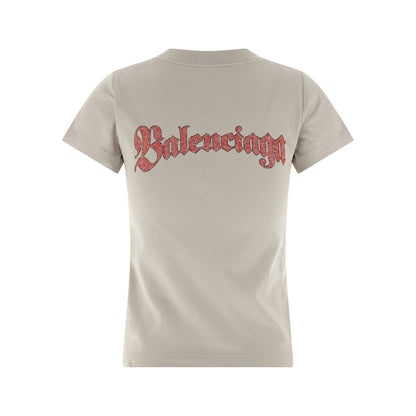 Balenciaga Gray Cotton T-Shirt
