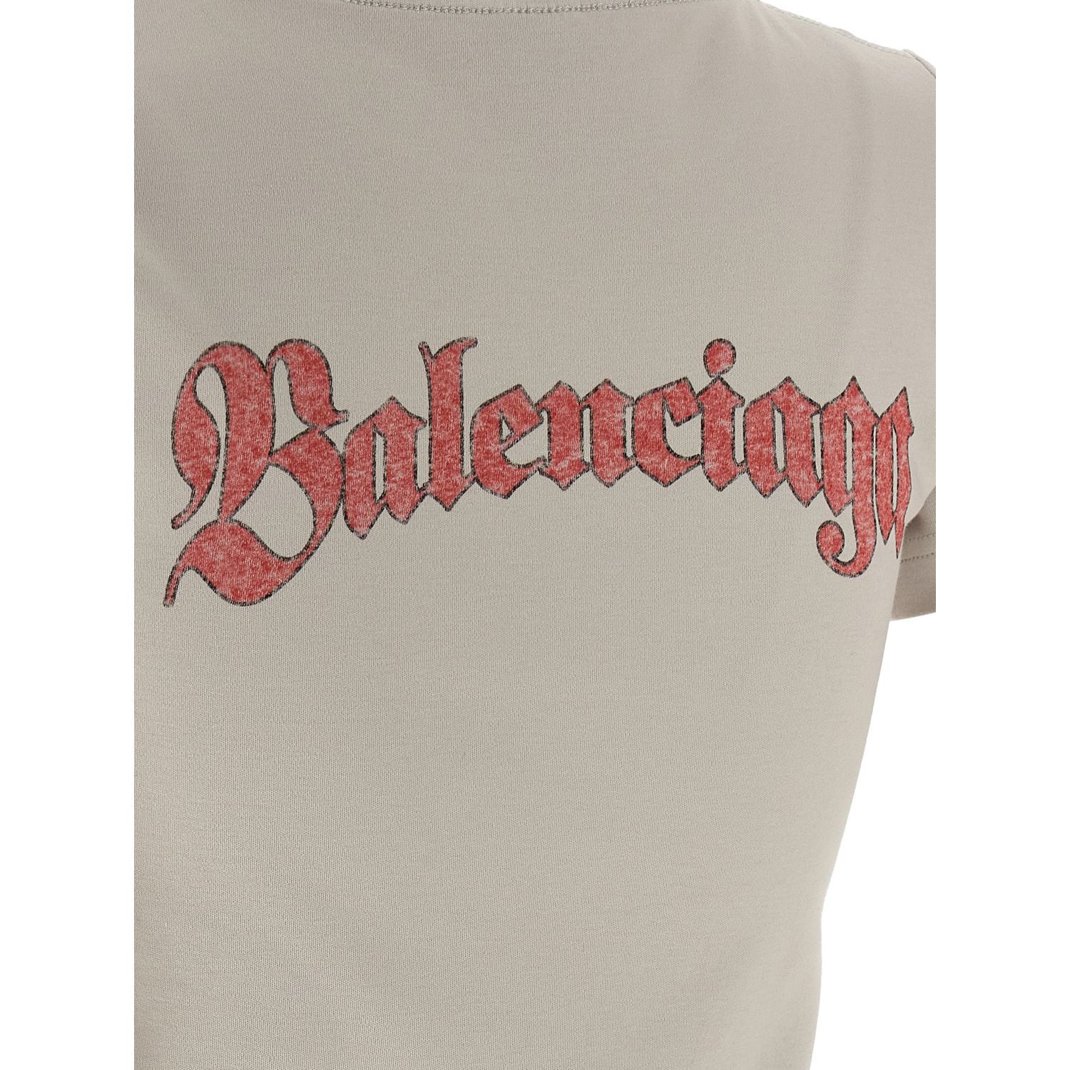 Balenciaga Gray Cotton T-Shirt