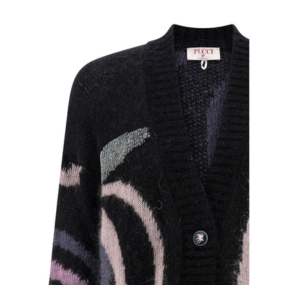 Emilio Pucci Black Wool Cardigan