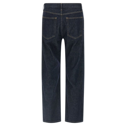 Agolde Blue Cotton Straight-Leg Jeans