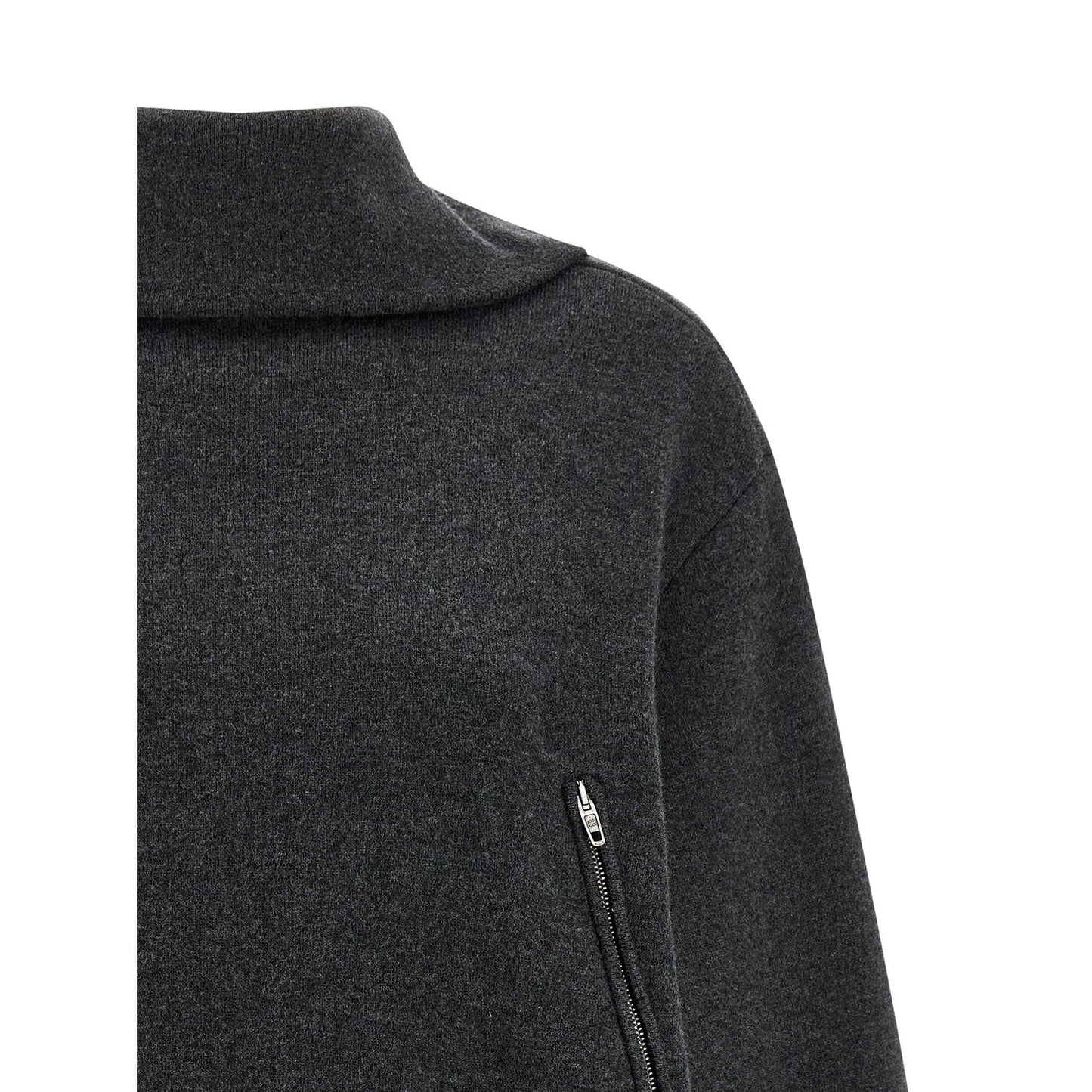 Balenciaga Gray Wool Cardigan