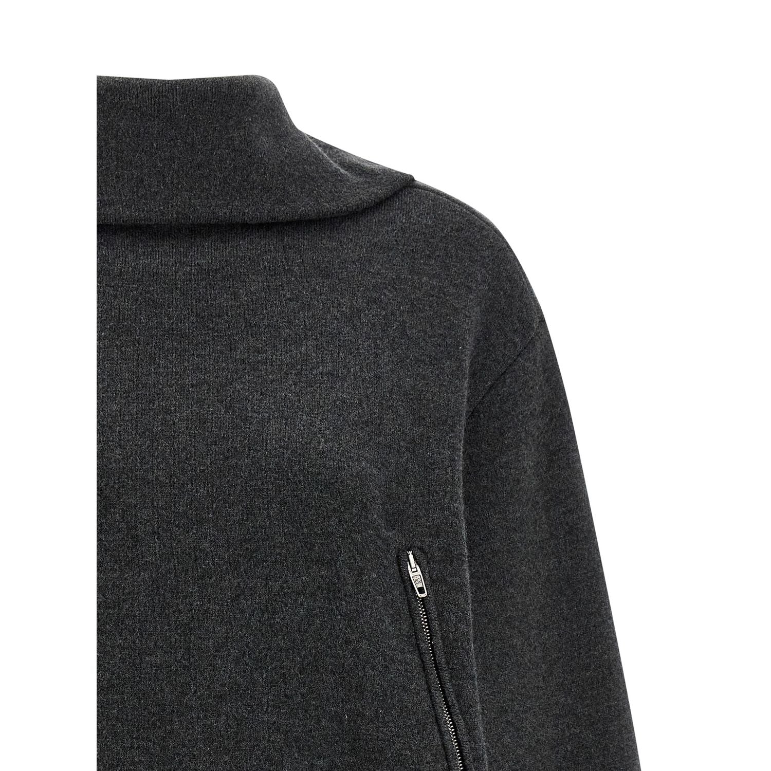 Balenciaga Gray Wool Cardigan