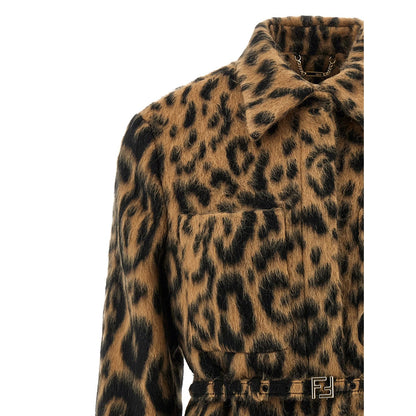 Fendi Beige Virgin Wool Coat