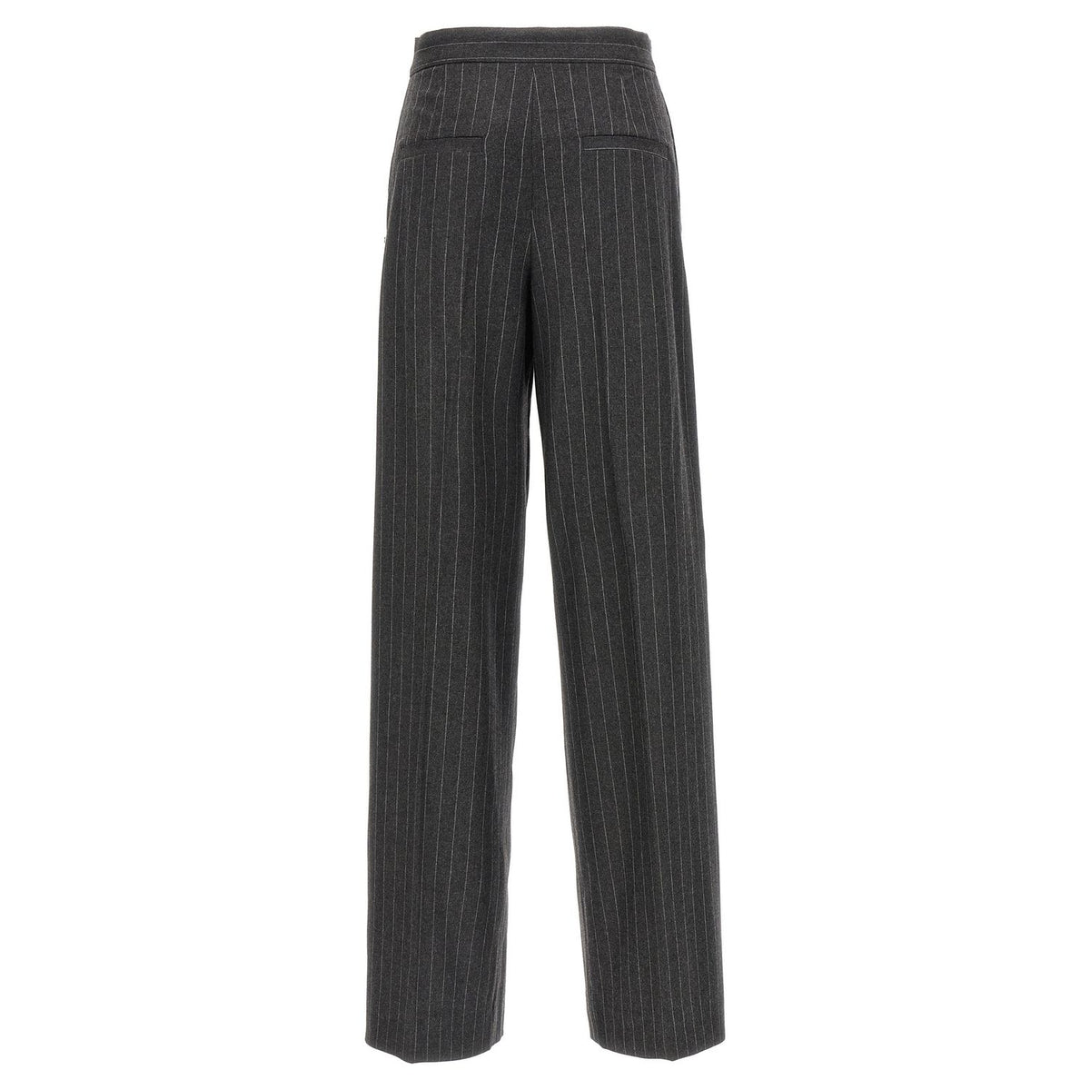 Sportmax Gray Virgin Wool Dress Pants