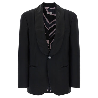 Emilio Pucci Black Virgin Wool Blazer