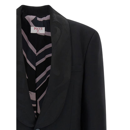 Emilio Pucci Black Virgin Wool Blazer