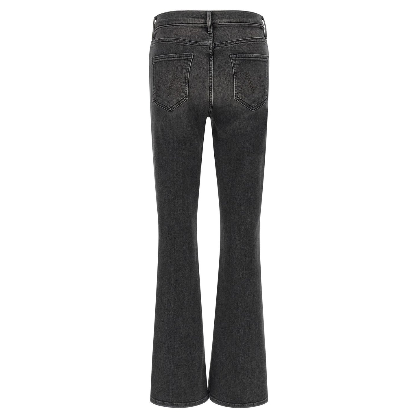 Mother Denim Gray Cotton Flared Jeans