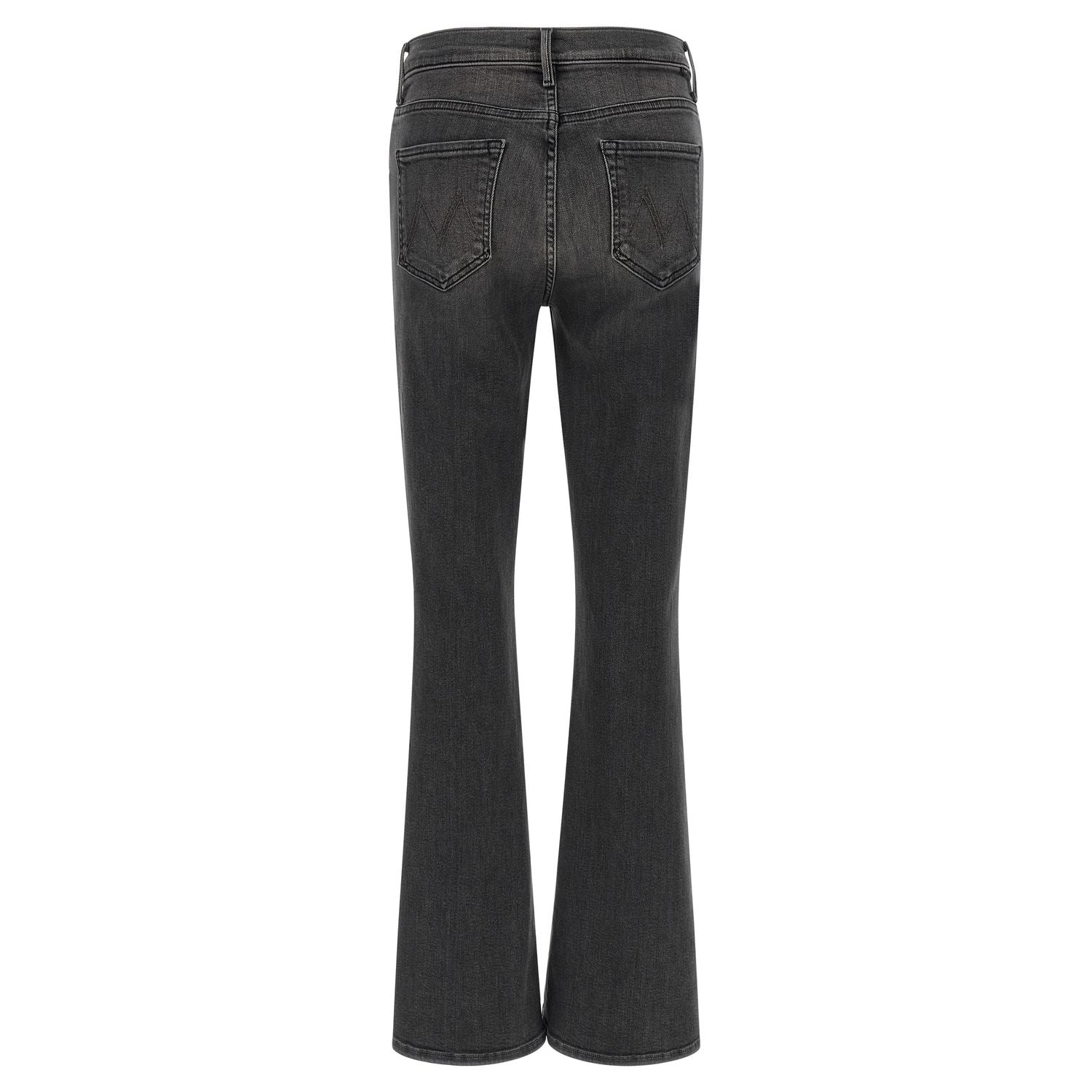 Mother Denim Gray Cotton Flared Jeans