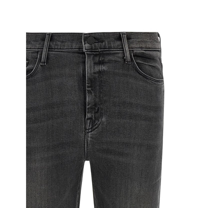 Mother Denim Gray Cotton Flared Jeans