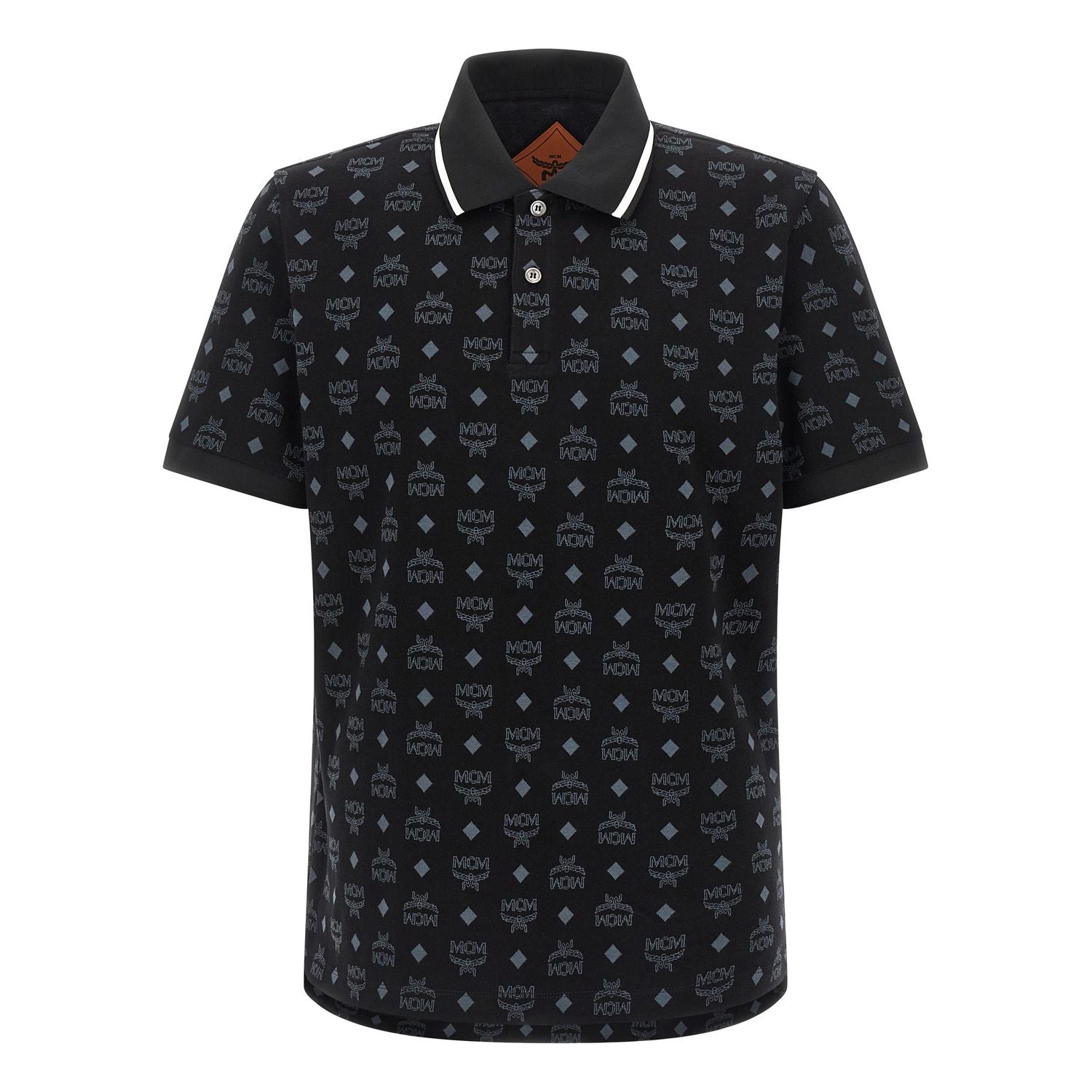 MCM Black Cotton Polo Shirt