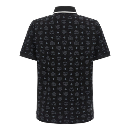 MCM Black Cotton Polo Shirt