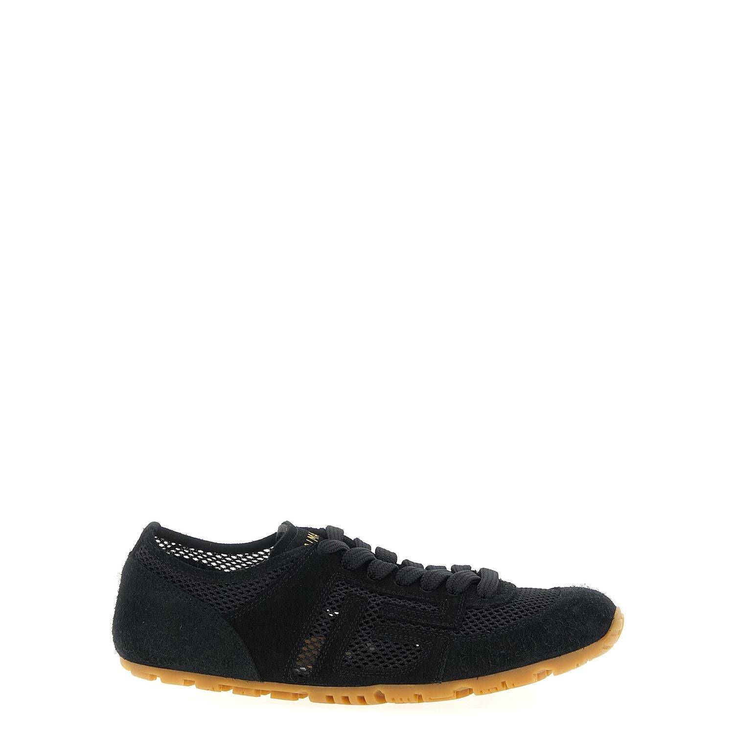 Balmain Black Calfskin Athletic Sneakers