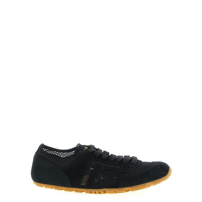 Balmain Black Calfskin Athletic Sneakers