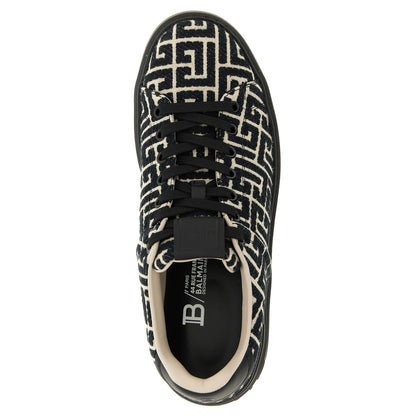 Balmain Black Cotton Sneakers