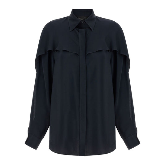 Fabiana Filippi Blue Acetate Blouse