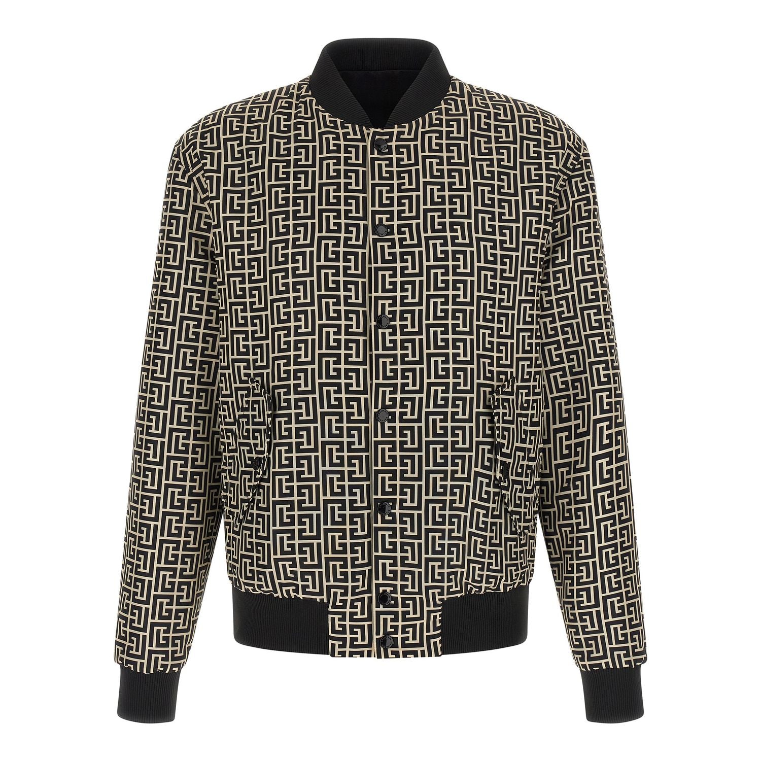 Balmain Black Polyamide Bomber