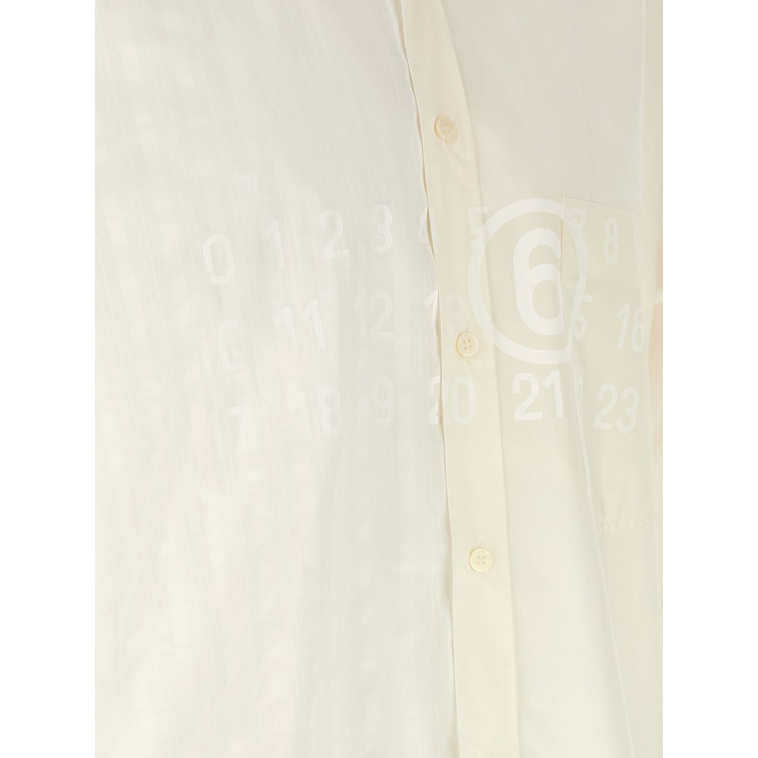 MM6 Maison Margiela White Cotton Blouse