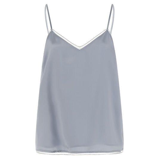 Fabiana Filippi Blue Viscose Tank Tops
