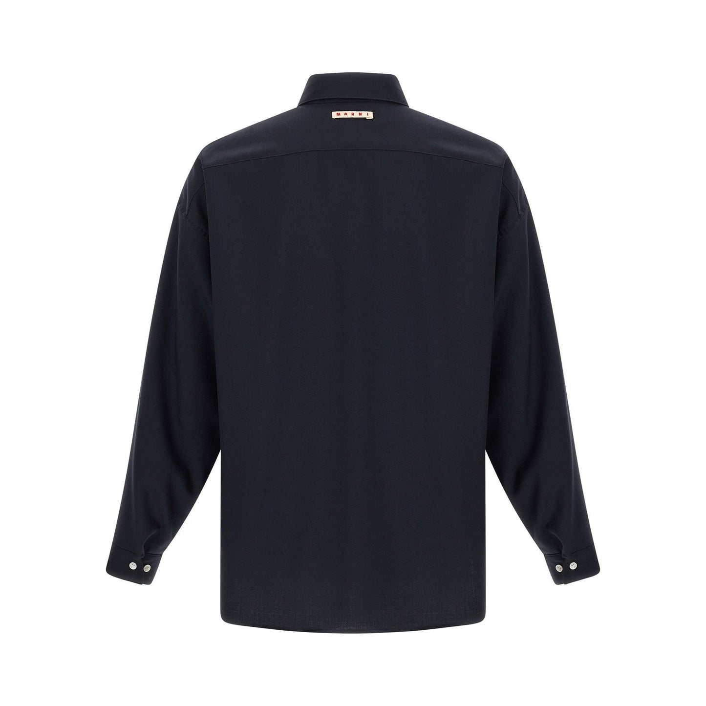 Marni Blue Virgin Wool Blouse