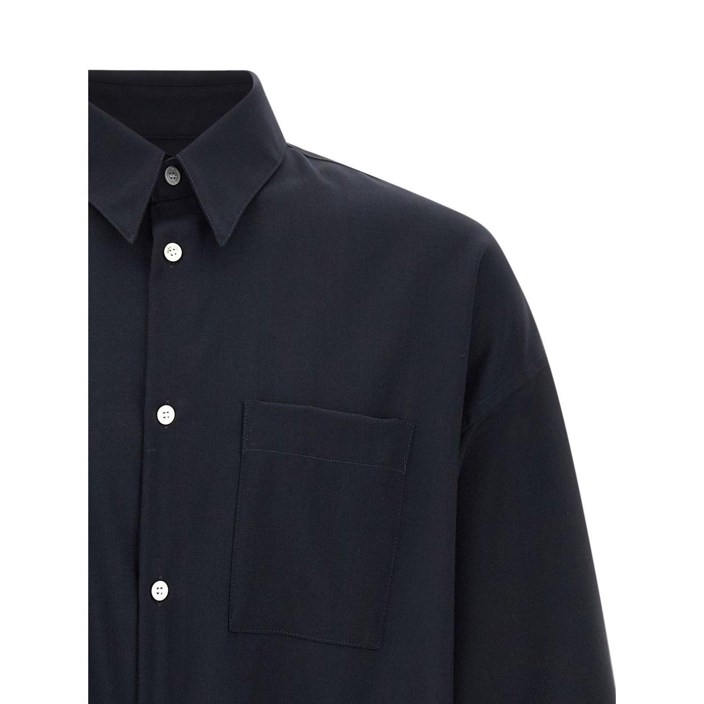 Marni Blue Virgin Wool Blouse