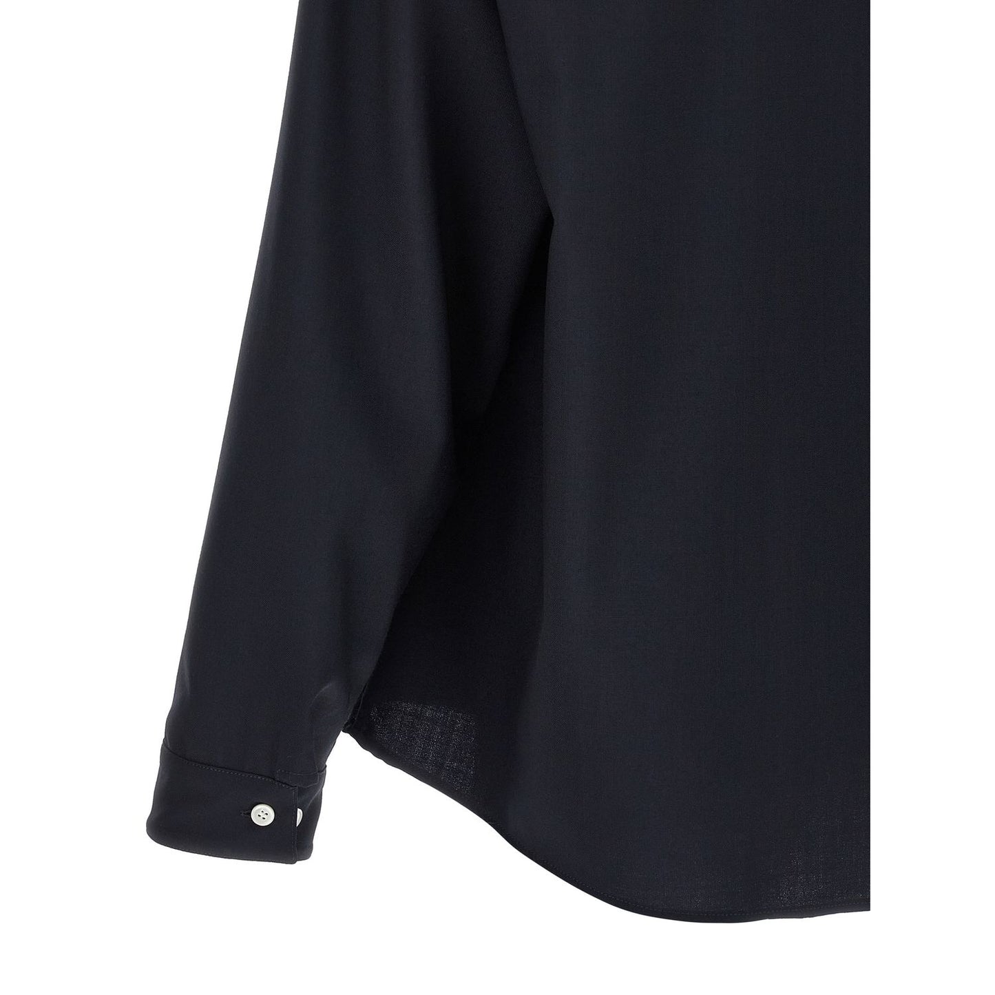 Marni Blue Virgin Wool Blouse