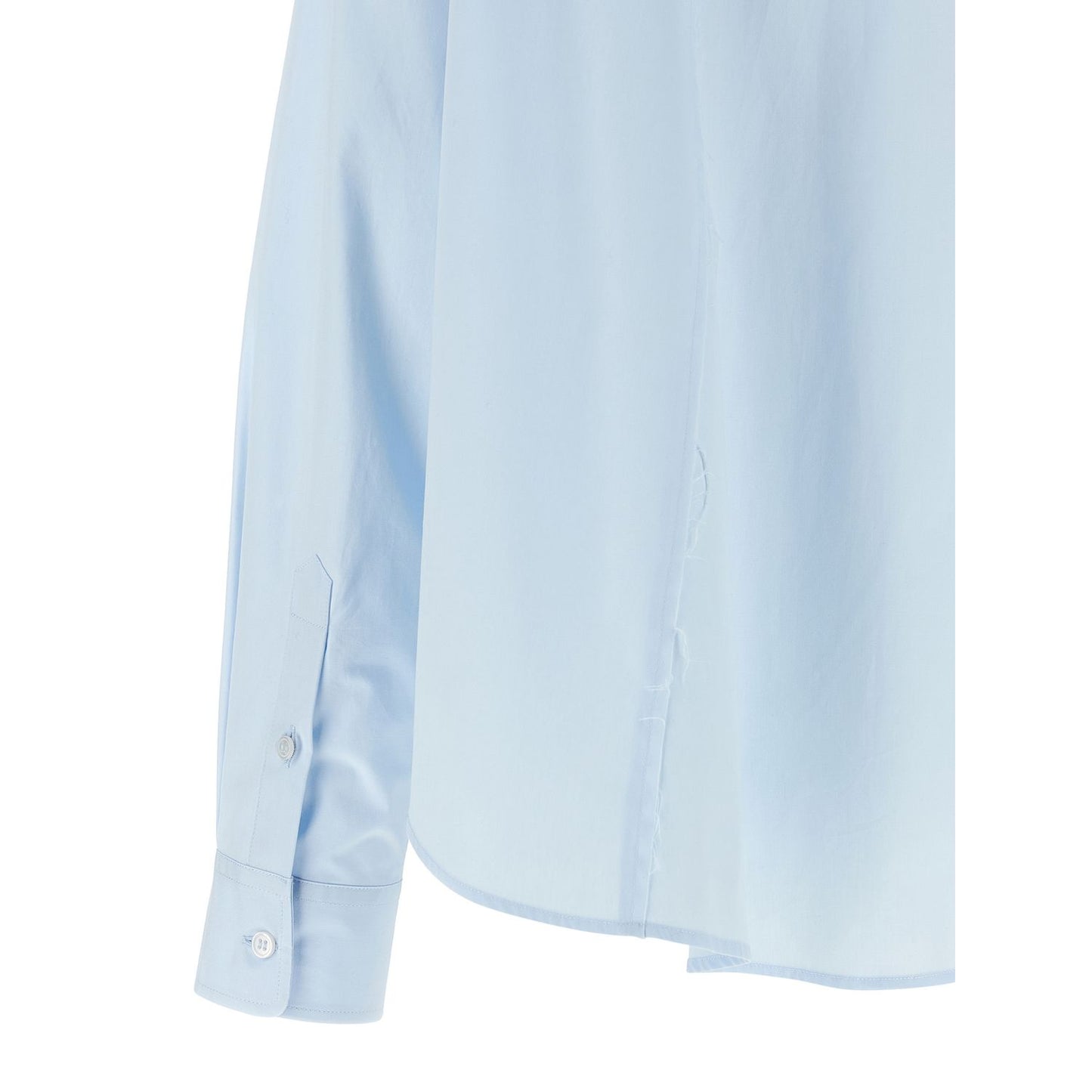 MM6 Maison Margiela Blue Cotton Blouse