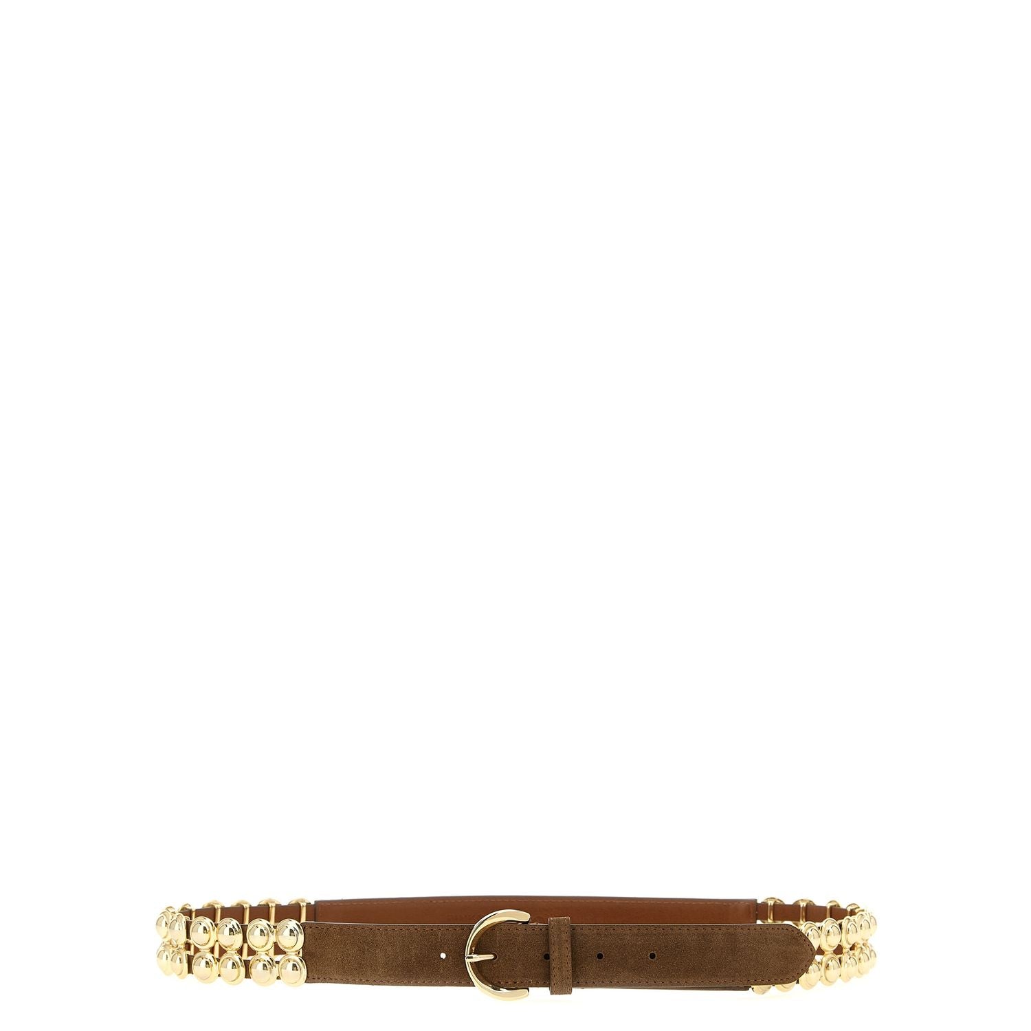 PINKO Brown Lamb Leather Regular Belt