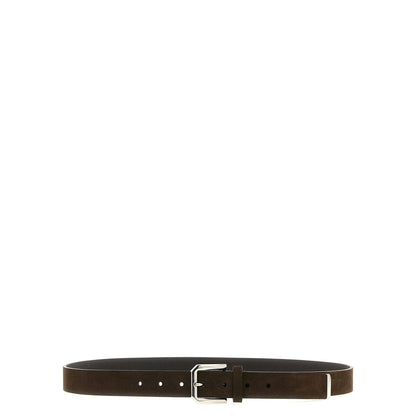 Brunello Cucinelli Brown Bull Skin Regular Belt