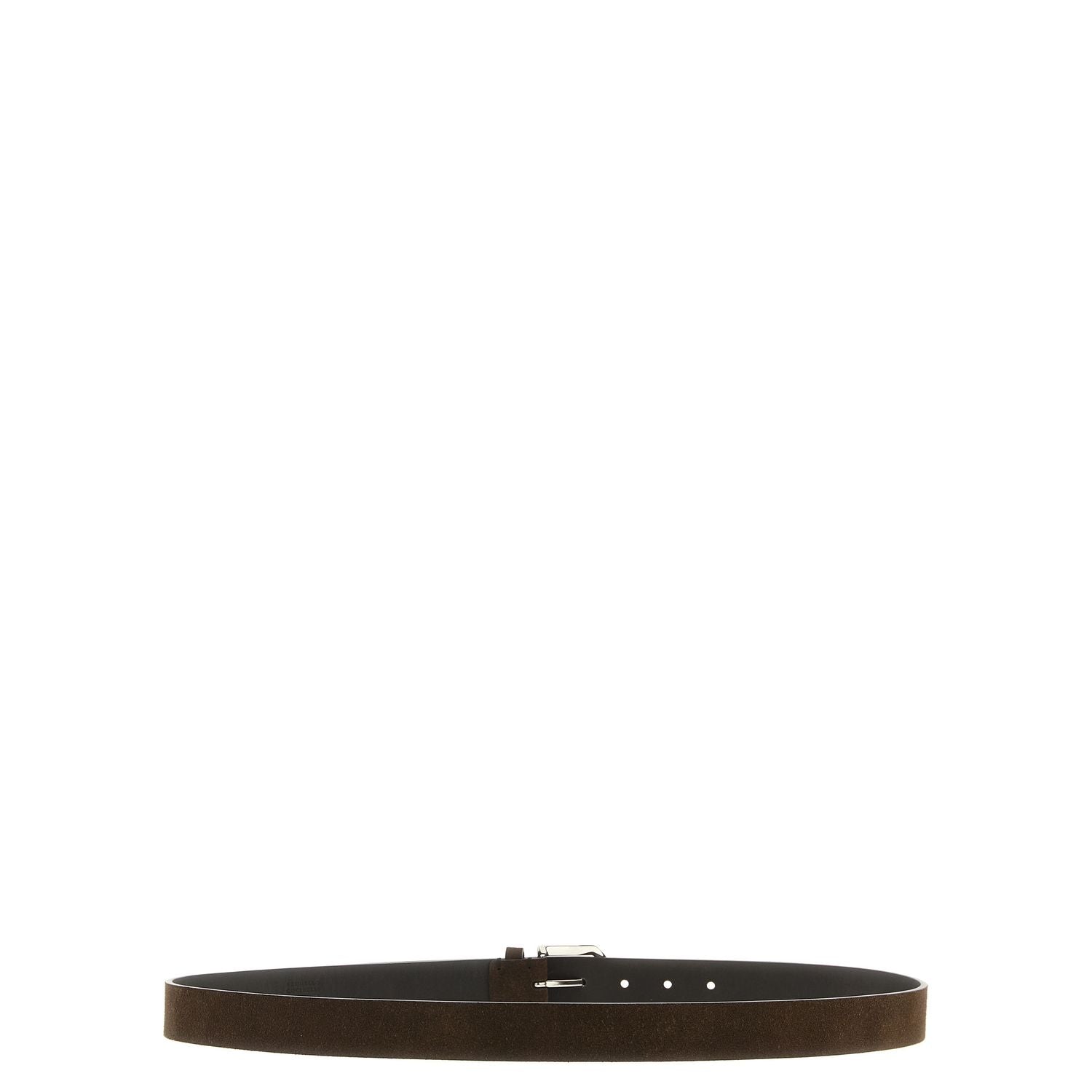 Brunello Cucinelli Brown Bull Skin Regular Belt