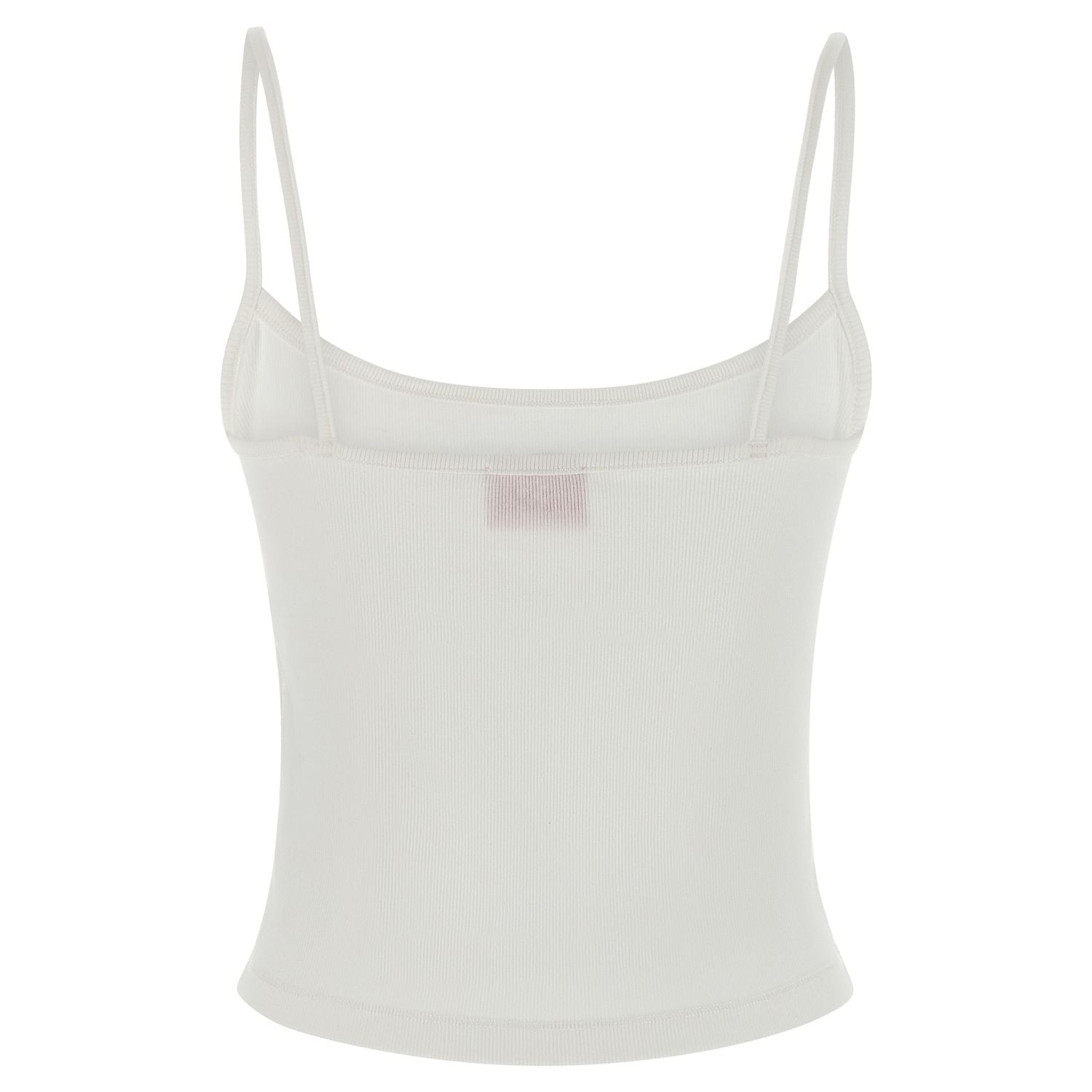 Diesel White Cotton Tank Tops