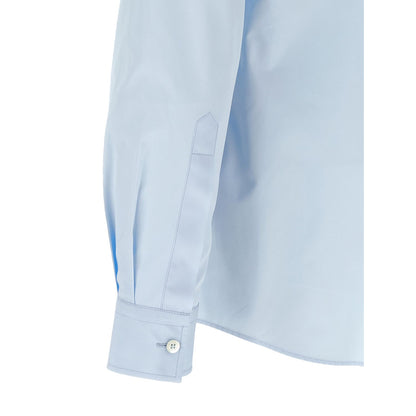 Moschino Blue Cotton Blouse