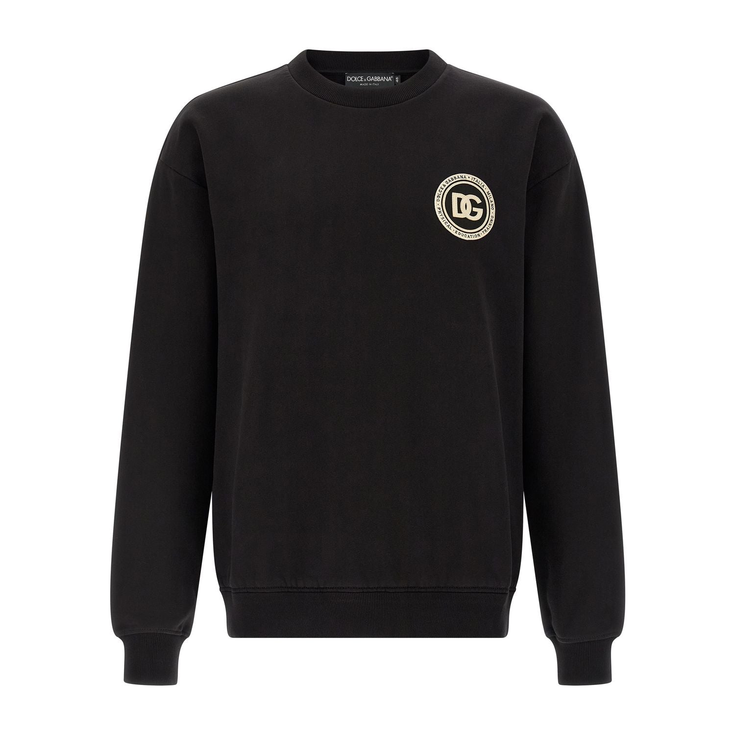 Dolce & Gabbana Black Cotton Sweatshirt