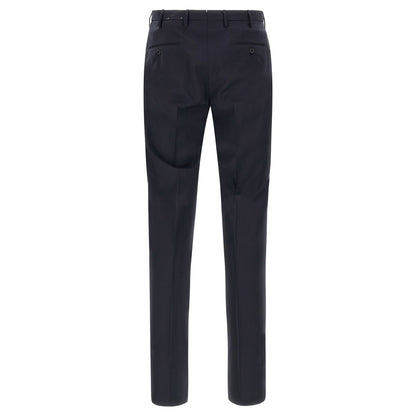 Incotex Blue Virgin Wool Dress Pants