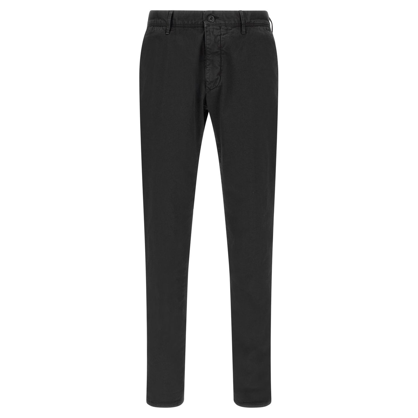 Incotex Black Cotton Casual Pants