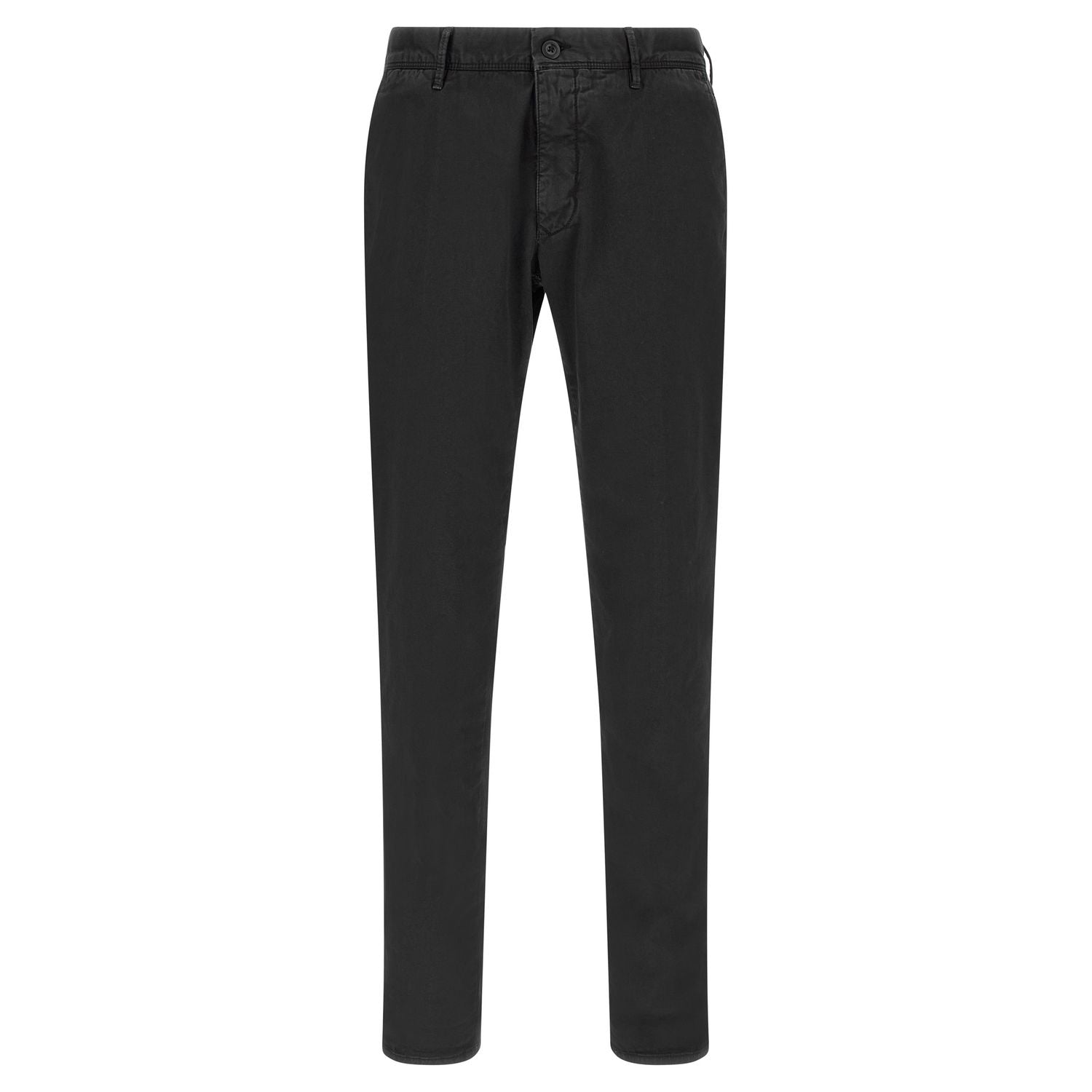 Incotex Black Cotton Casual Pants
