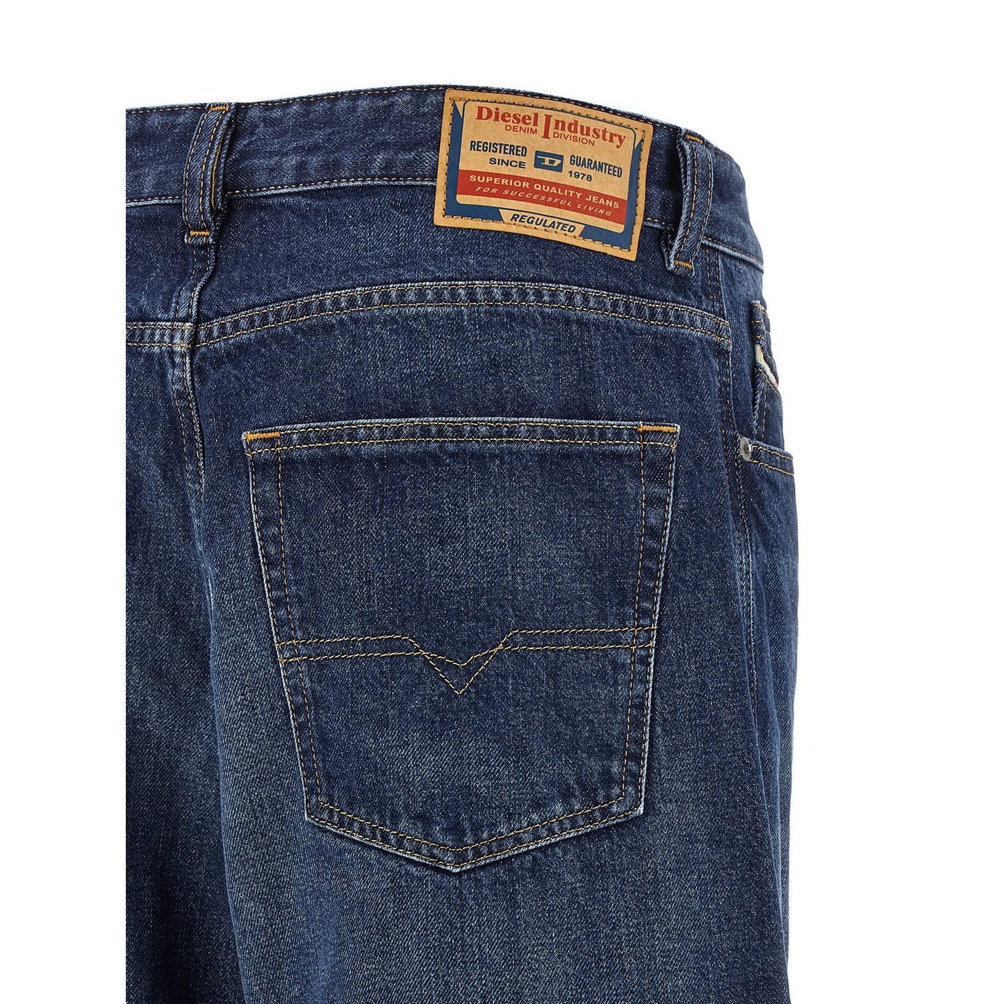 Diesel Blue Cotton Jeans Denim
