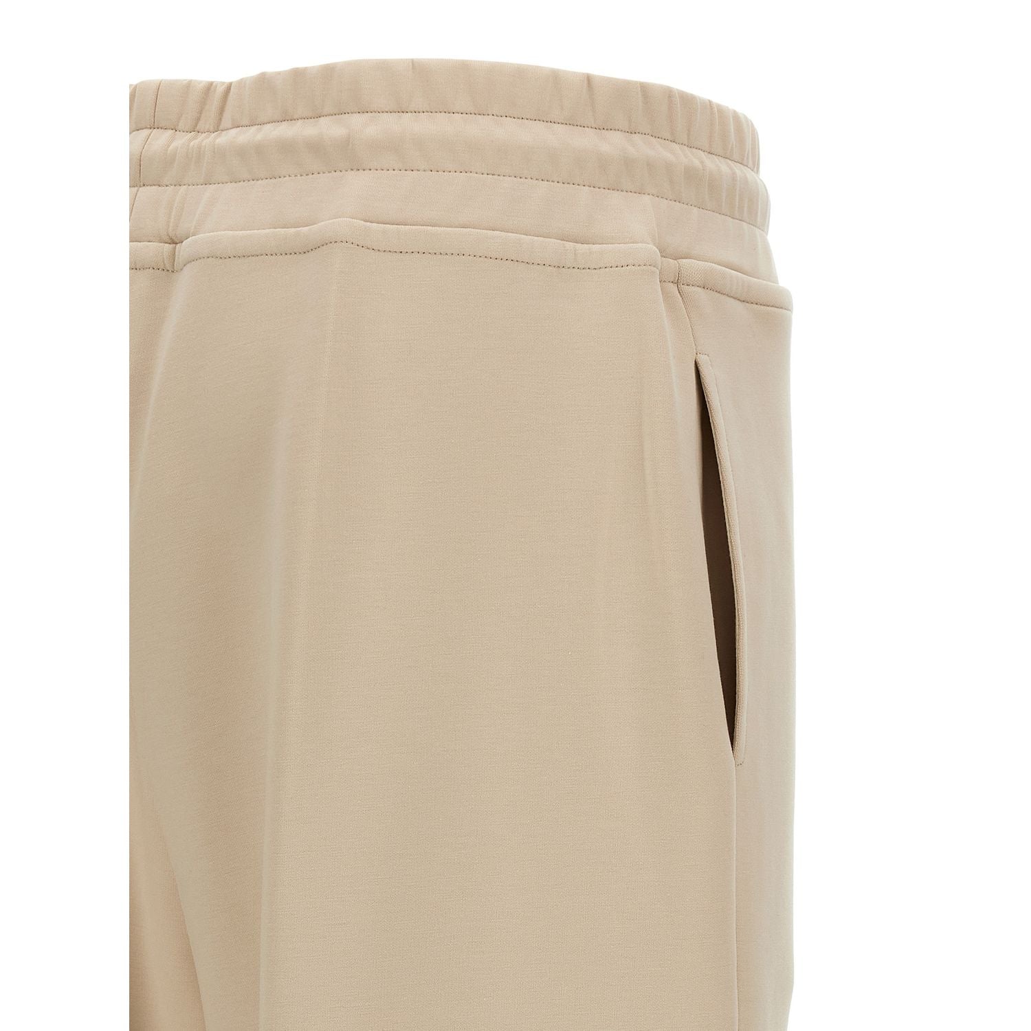 MooRER Beige Cotton Joggers (Workout Pants)