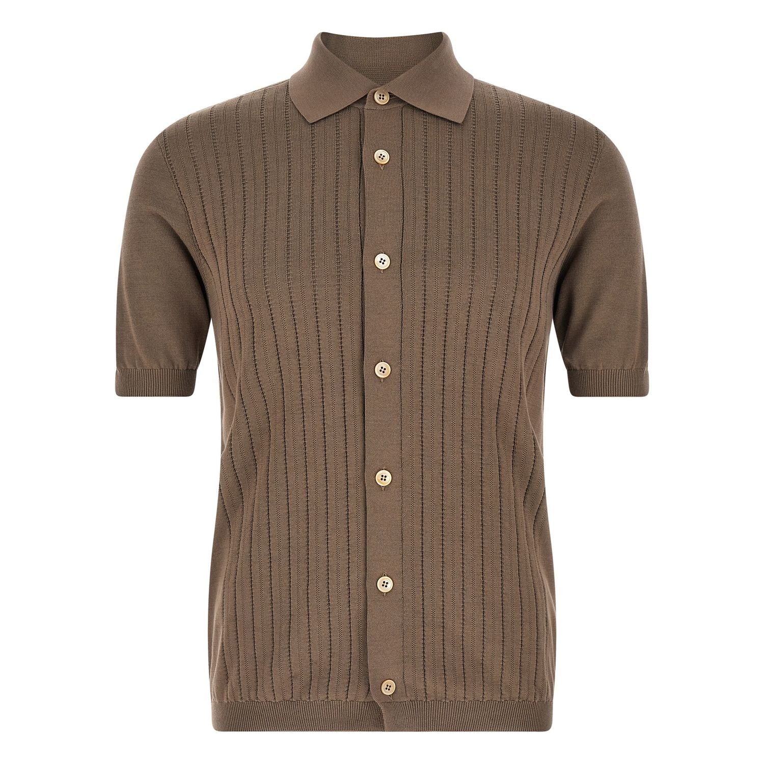 Brunello Cucinelli Brown Cotton Blouse