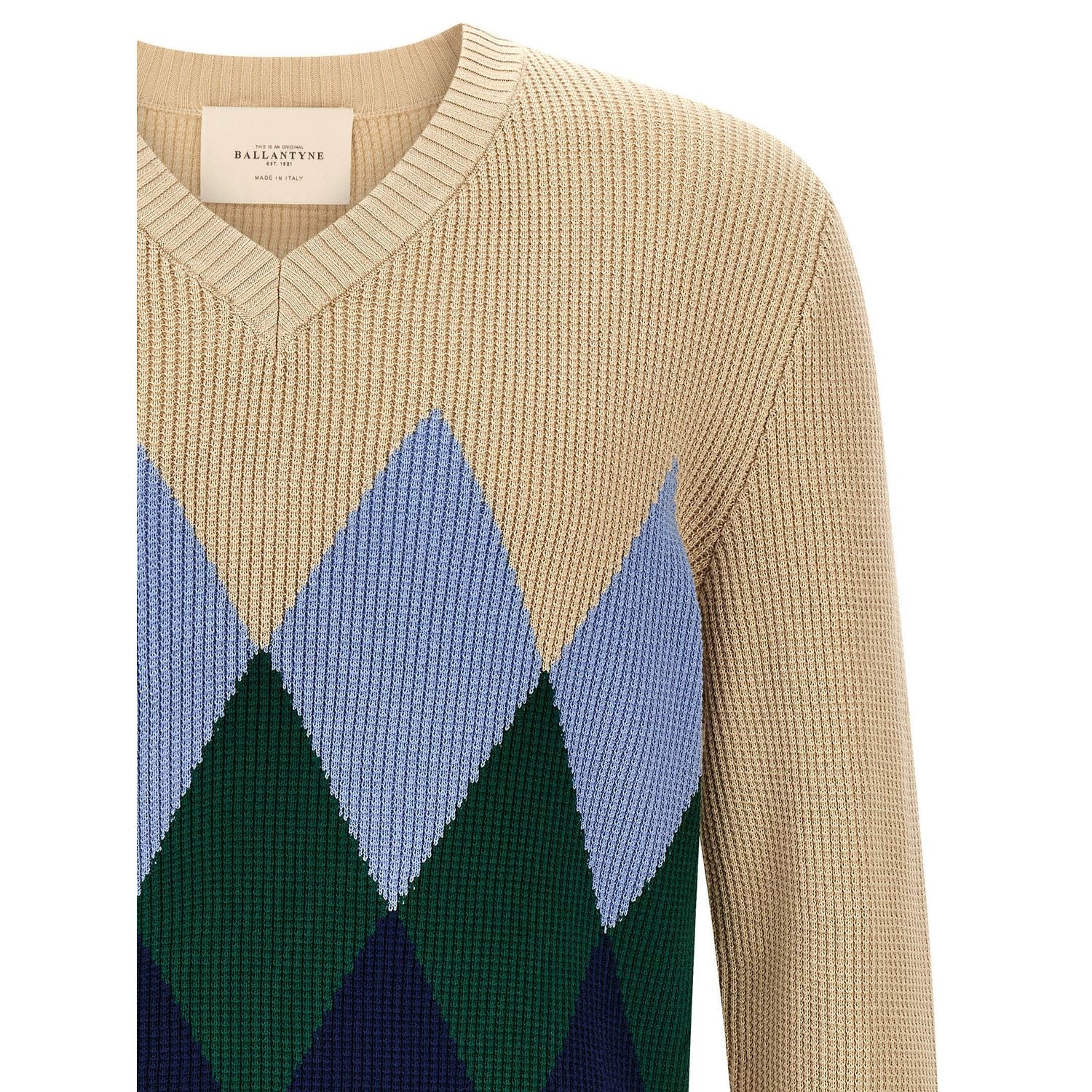 Ballantyne Beige Cotton Cardigan
