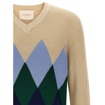 Ballantyne Beige Cotton Cardigan