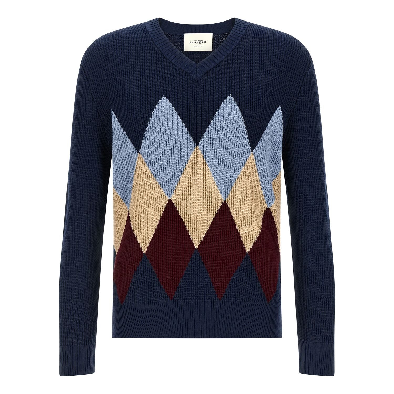 Ballantyne Blue Cotton Cardigan