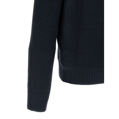 Ballantyne Blue Cotton Cardigan