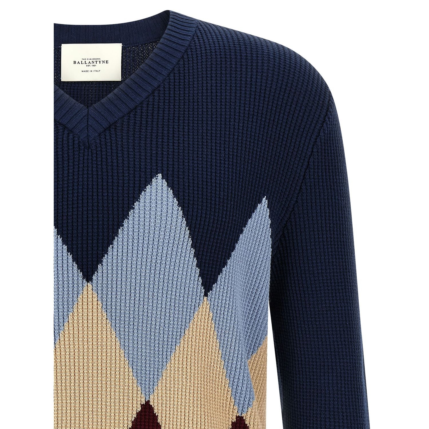 Ballantyne Blue Cotton Cardigan